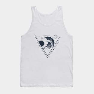 Waves. Trendy Creative Illustration. Geometric Style Tank Top